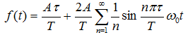 rectangular pulse train